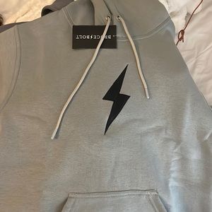 bruce bolt hoodie gray